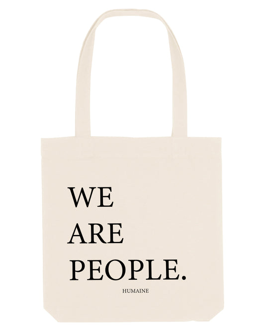 TOTE BAG mit Statement: WE ARE PEOPLE.